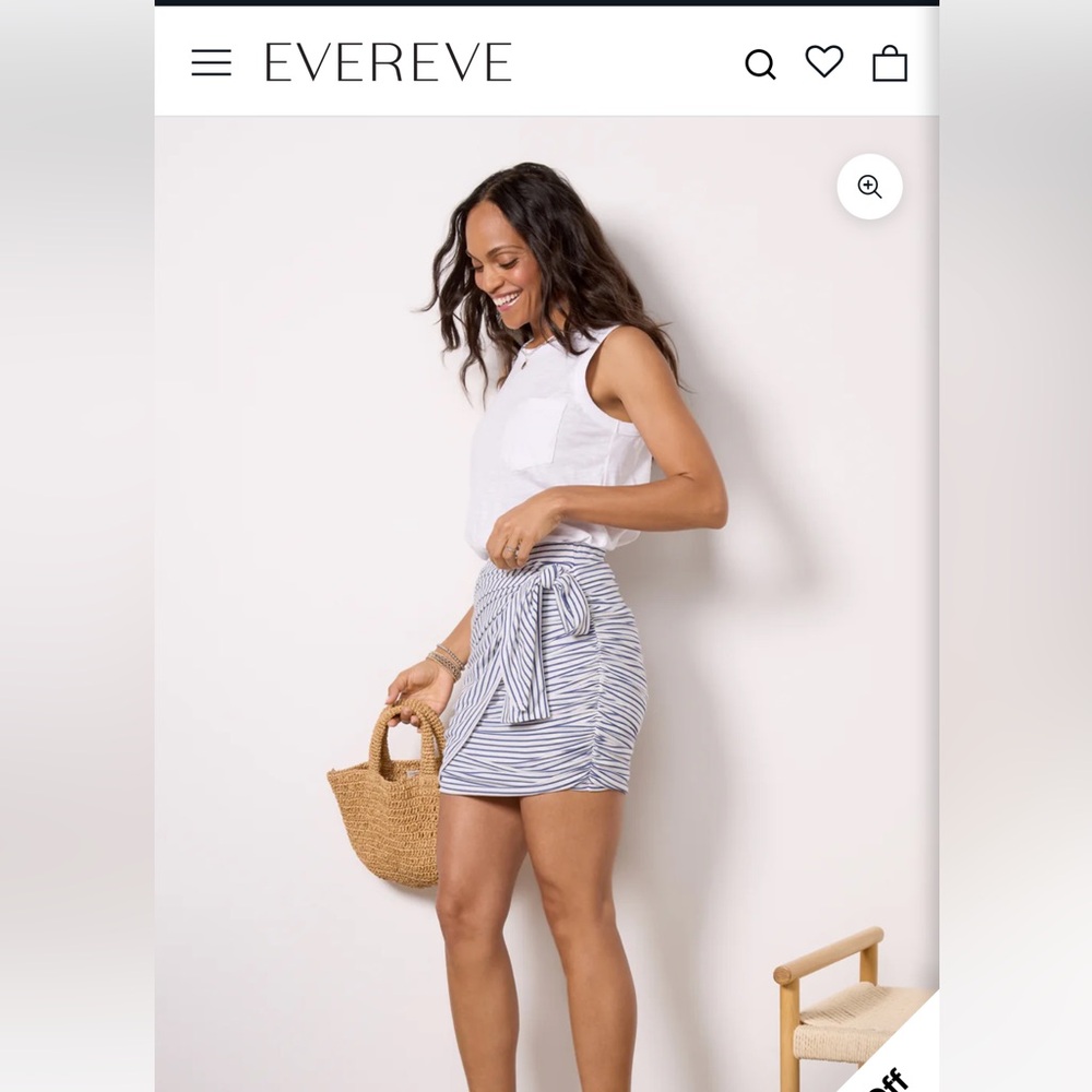 Evereve Sundry Striped Skirt NWT size small